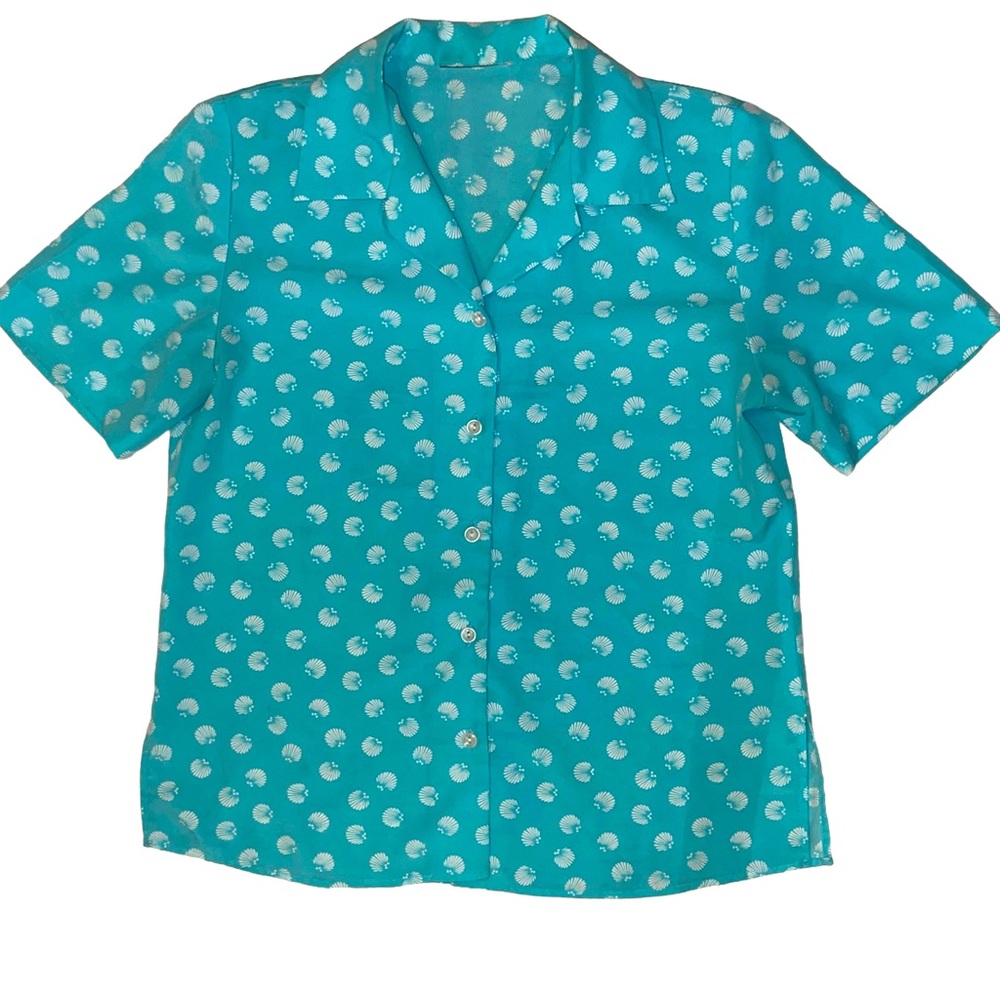 Vintage Aquatic Blouse